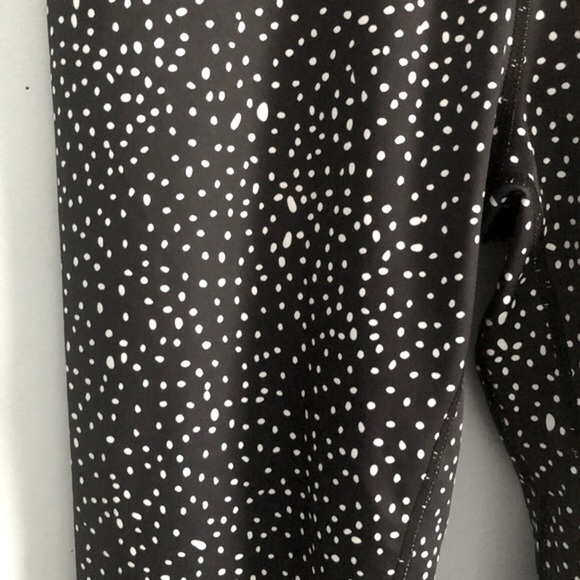 Slinkii Limited Edition 'Palmetto' High Rise Active Leggings Black White L - Picture 5 of 12